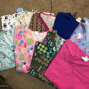 9 XL scrub tops
