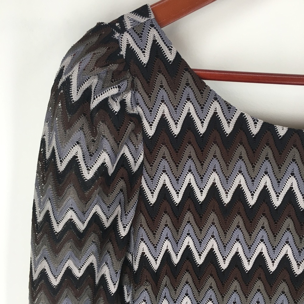 Akira Chicago Black Label Chevron Romper