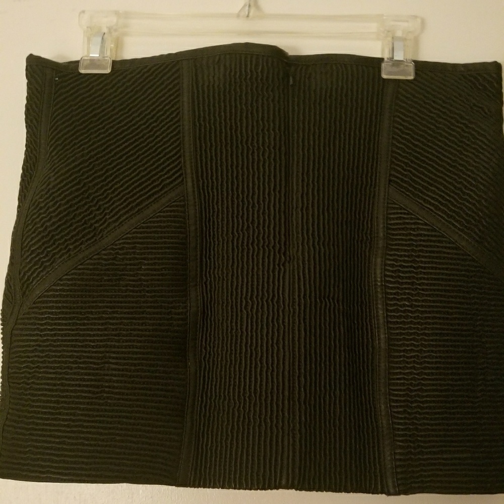 Free People leather mini skirt