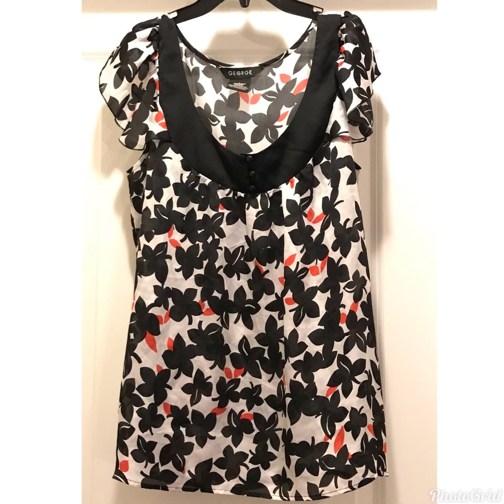 George Black & Orange blouse