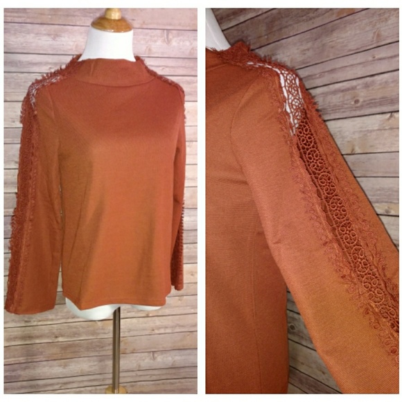 Long Sleeve Orange Top - Picture 3 of 7