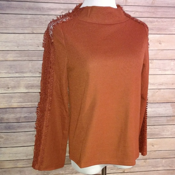 Long Sleeve Orange Top - Picture 6 of 7