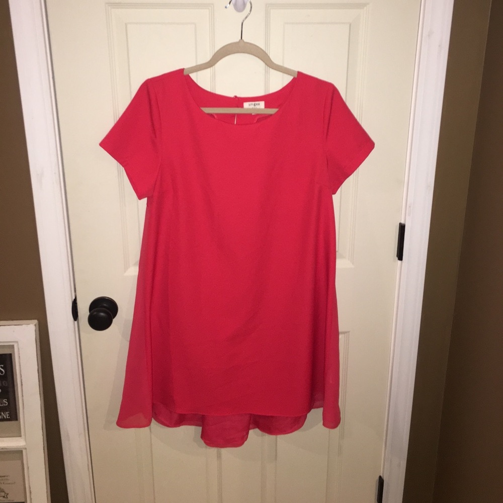 Cherry Red Shift Dress