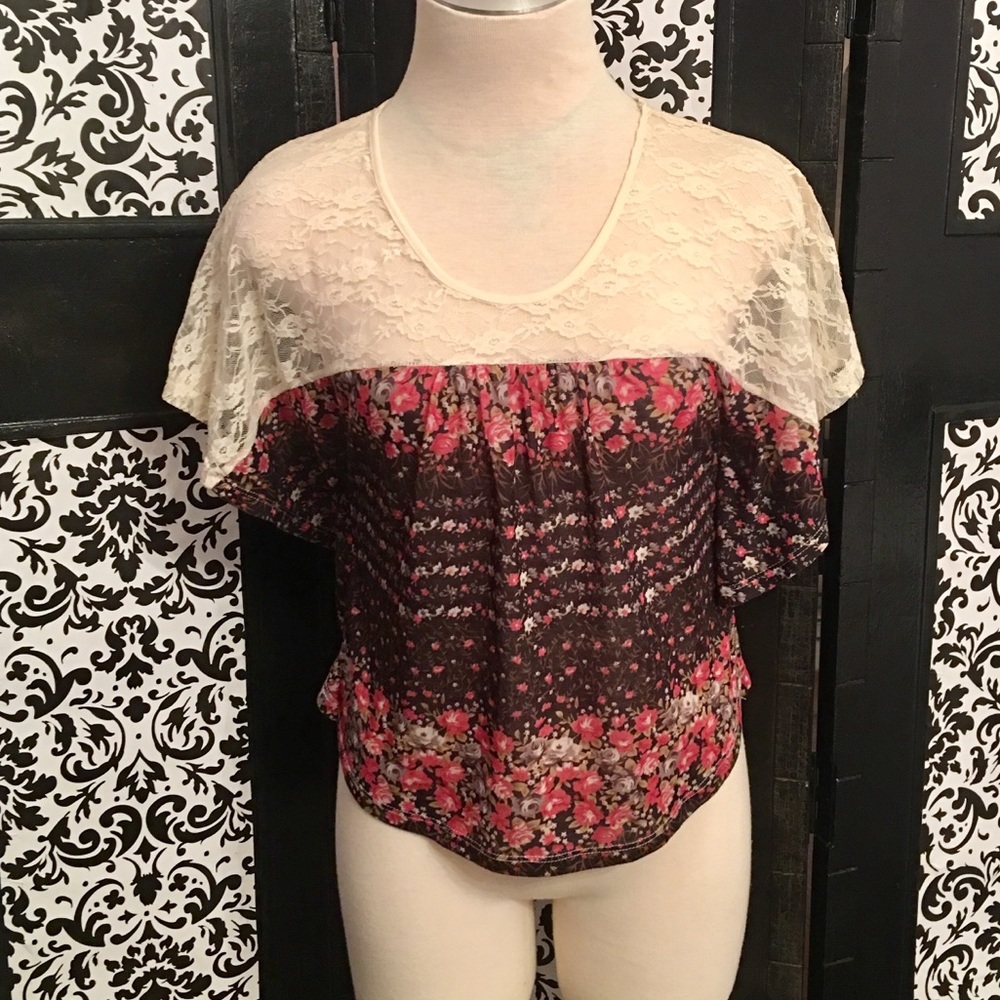 Sheer Lace Top Blouse by Love Scene~Never Worn
