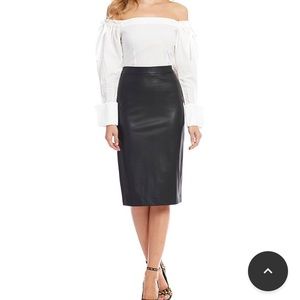 Gianni bini faux leather skirt NEW