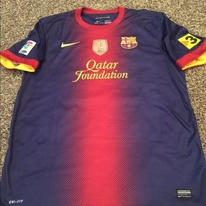 NWOT NIKE DRI-FIT BARCELONA JERSEY XL MESSI