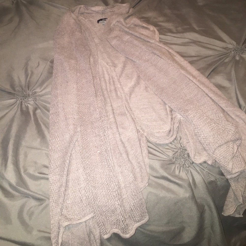 Forever 21 sweater vest gray brown