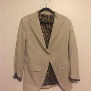 Dolce and Gabbana tan blazer