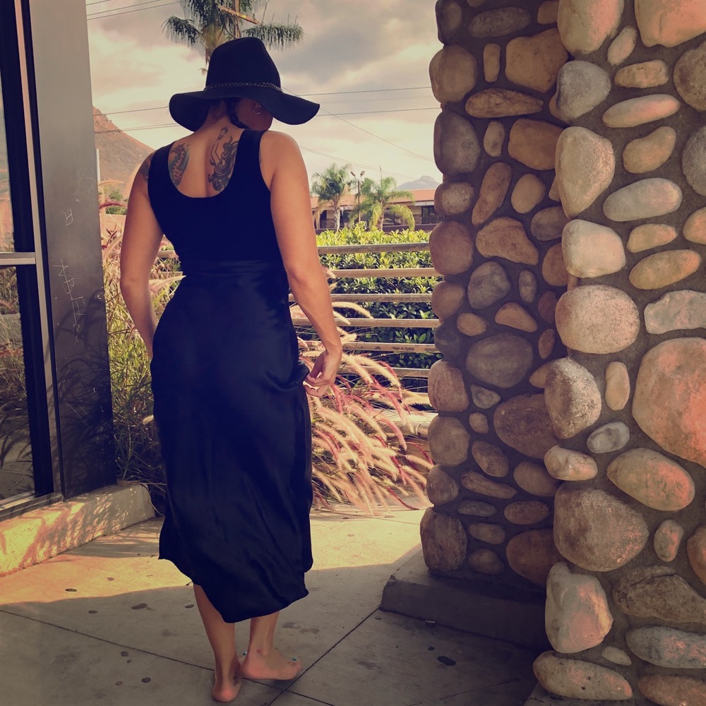 Vintage Timing long black dress