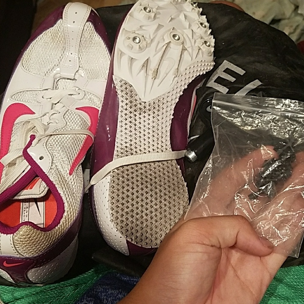 Practically new Nike track shoes