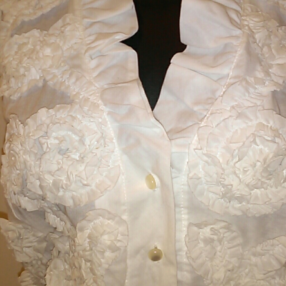 White cotton blouse. Beautiful