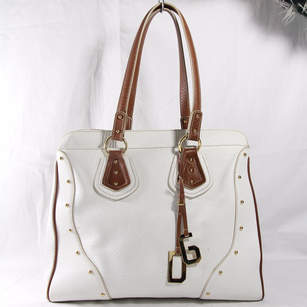 Dolce & Gabbana White Shoulder Bag Patent Leather