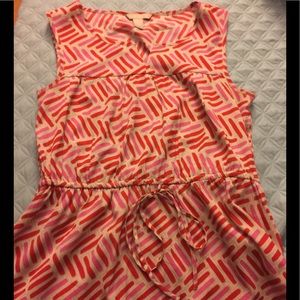 Banana Republic Shirt, Red, pink and beige colors