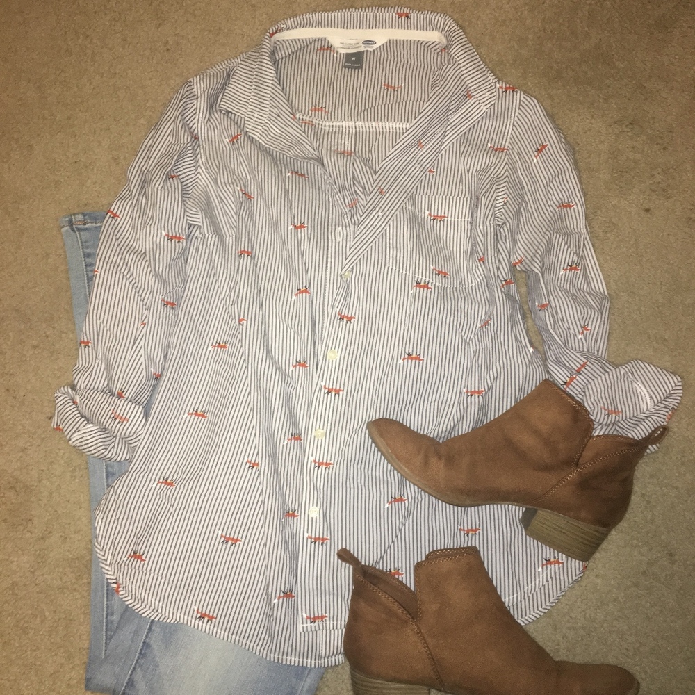 Fox Button Up Shirt