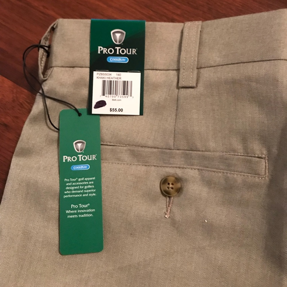Pro Tour Khaki Heather Shorts size 36 new w/tags