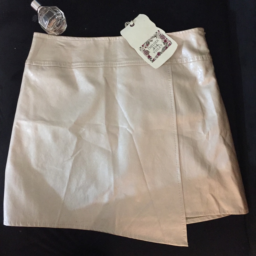 Anthropologie Chelsea & Violet Rose Gold Skirt M