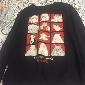 Spirited away movie sweatshirt