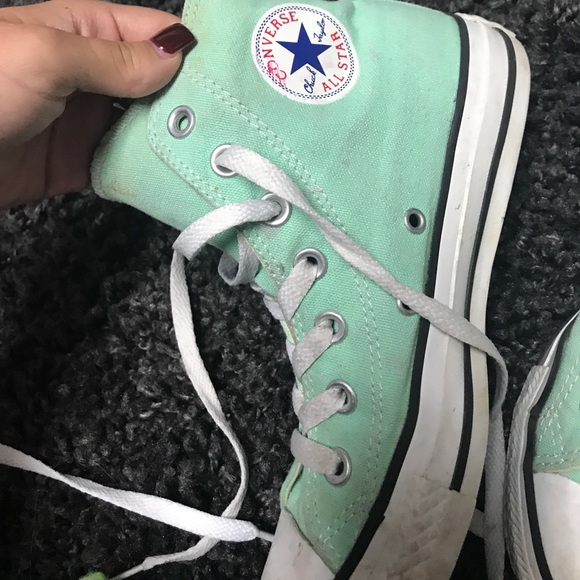 Teal converse - Picture 3 of 3