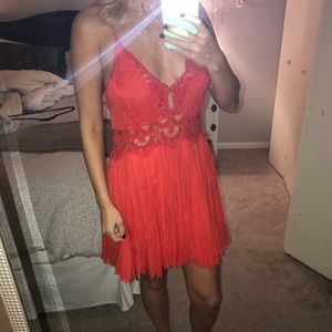 Free People Ilektra Lace Cami Mini Dress