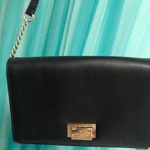 Kate Spade Black Crossbody with gold hardware