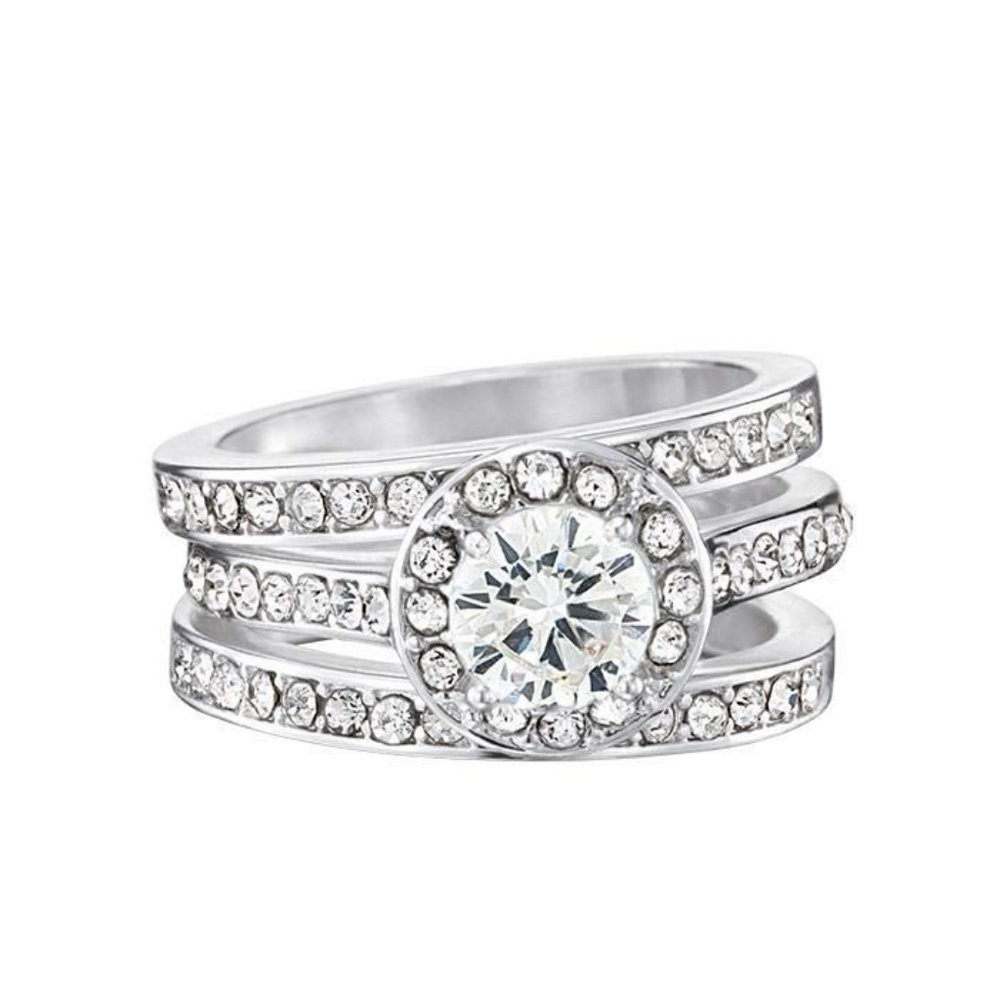 3 Piece CZ Engagement Ring