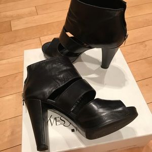 YSL black booties