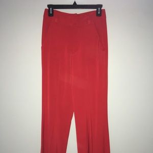 Alice & Olive red high-waisted trousers