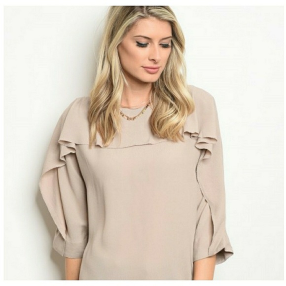 Taupe Top - Picture 4 of 6