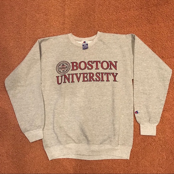 Champion Sweaters Vintage 80s Boston University Crewneck Poshmark