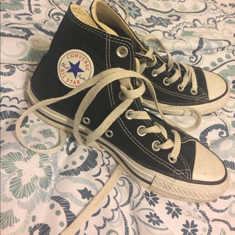 All star converse high tops - black