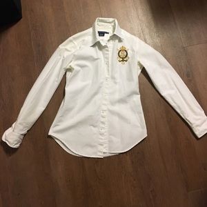 Ralph Lauren white oxford button down