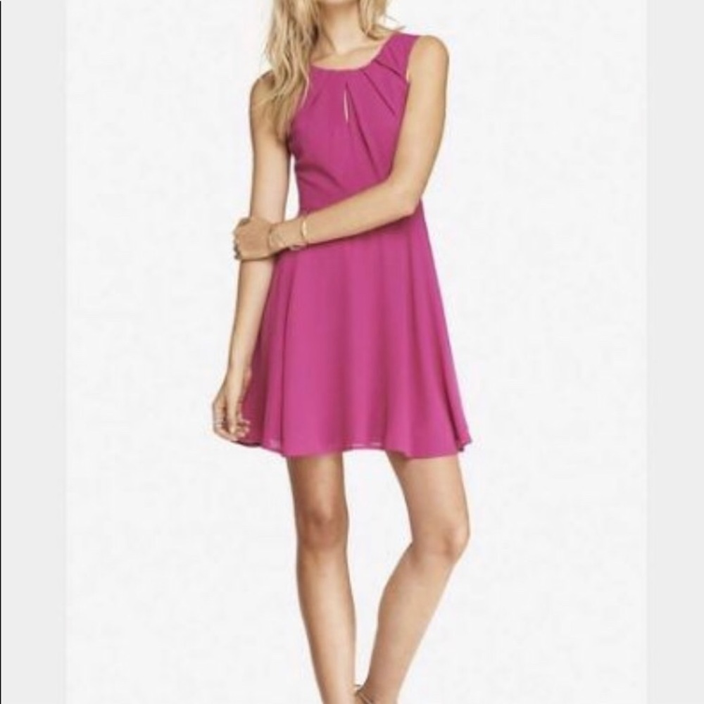 Express pink cocktail dress