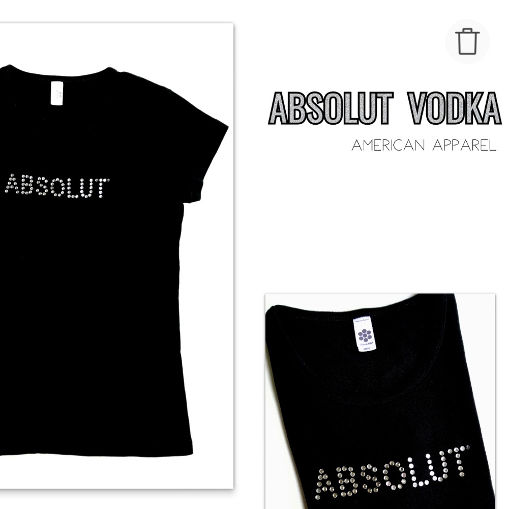 American Apparel : crystal embellished tee