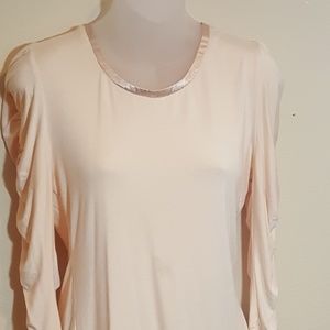 Mikarose Peach rouched blouse
