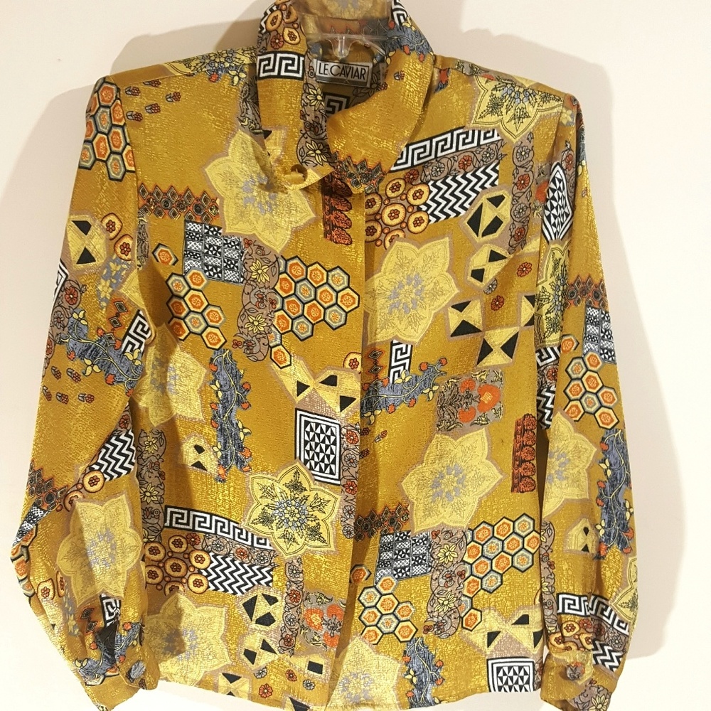 Vintage Le Caviar Button Down Shirt