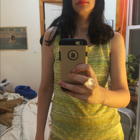 Green and yellow missoni ‘70s style glam dress - Picture 3 of 3