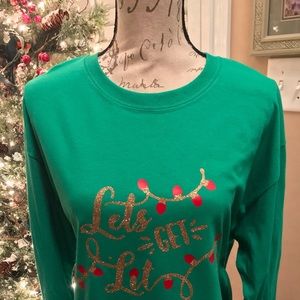 large long sleeve green Tshirt