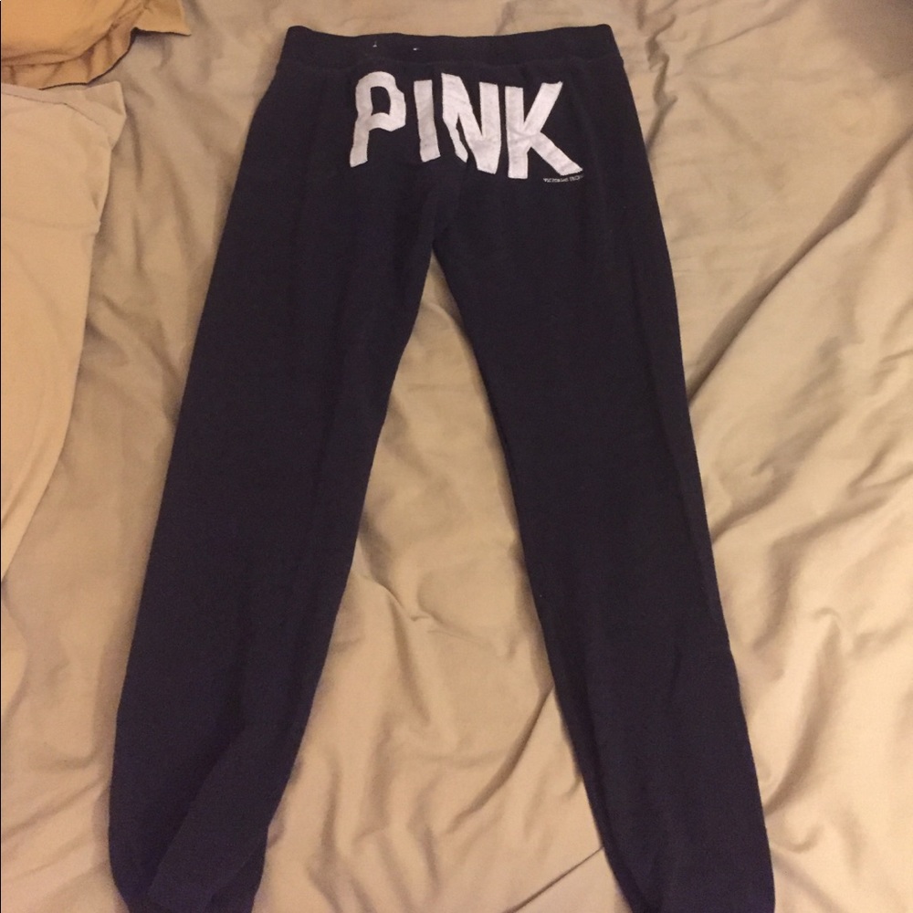 Pink cropped sweatpants