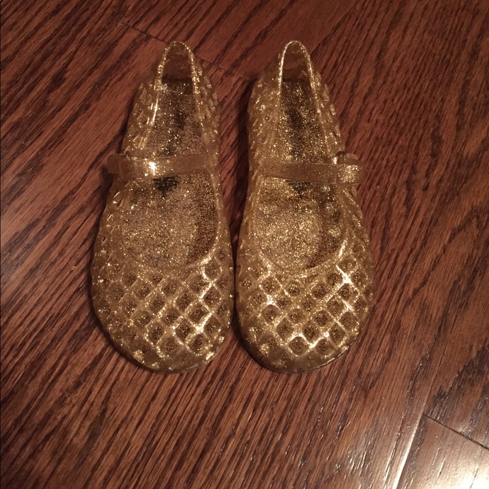 Gold glitter jellies