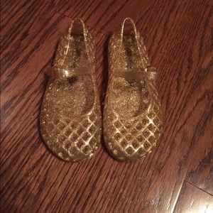 Gold glitter jellies