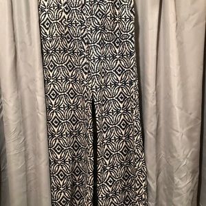 INC blue and white pants