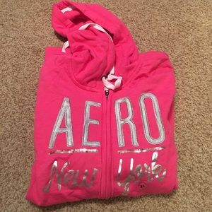 Aéropostale Pink Graphic Hoodie