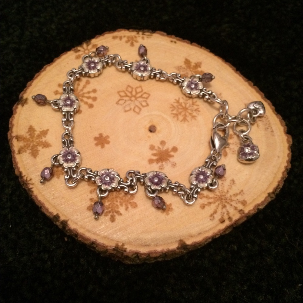 Brighton Purple Dangle Bracelet