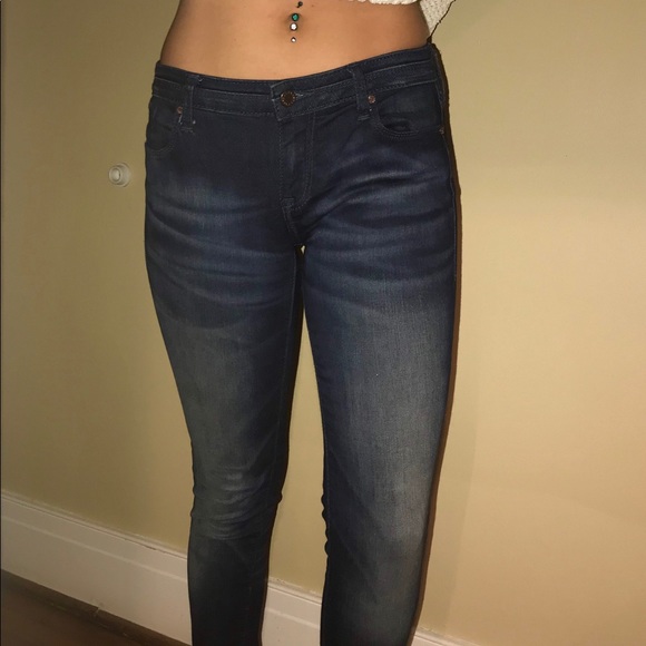 Buckle dark wash skinny jeans - Picture 3 of 5