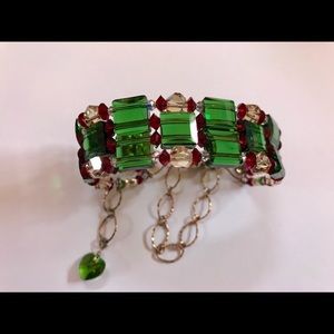 Fern Green Siam & Golden Shadow Bracelet