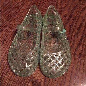 Green glitter jellies