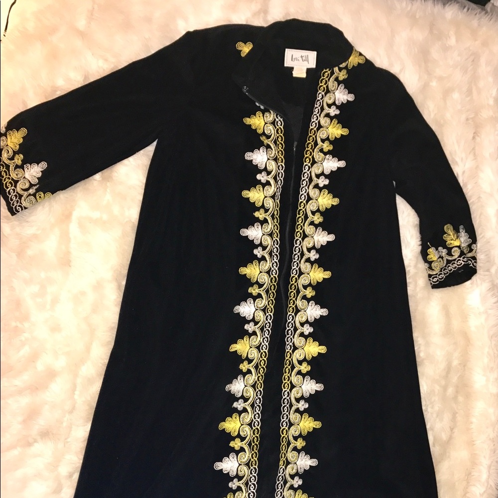 Fleece kimono