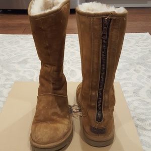 Ugg Classic Tall, Tan with Zipper