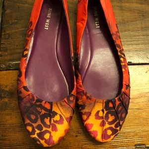 Nine West Leopard Multi Flats