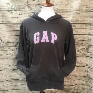 GAP Grey & Purple Stonewashed Hoodie, Sz L